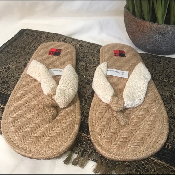 cotton flip flop slippers